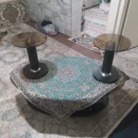 میز و عسلی و میز تلویزیون  شیشه ای