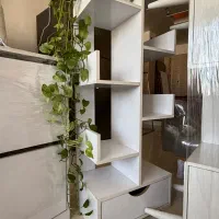 کتابخانه|کتابخانه، شلف، قفسههای دیواری|رباطکریم, رباطکریم|دیوار