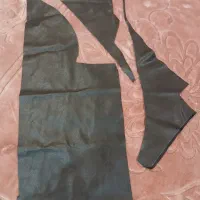 خرج کار پارچه چرم طبیعی قهوه ای سوخته|لوازم خیاطی و بافتنی|قم, جهان بینی|دیوار