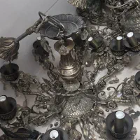 دو عدد لوستر برنج اصلی و یک عدد ایستاده|لوستر و چراغ آویز|تهران, آسمان|دیوار