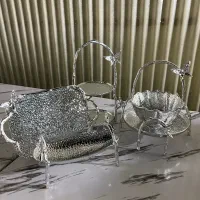 میوه خوری شیرینی آجیل خوری کشکول گوزن آلومنییوم
