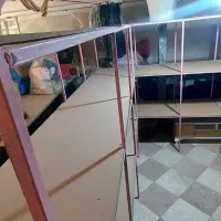 قفسه سه طبقه پیچ و مهره ای آهنی ضخیم