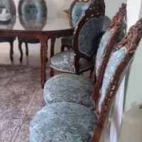 مبلمان استیل ۹ نفره وناهار خوری ۸ نفره|مبلمان خانگی و میز عسلی|تهران, قصر فیروزه ۱|دیوار