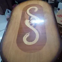 میز ناهار خوری تک چوبی معرق محکم و زیبا ۶ نفره