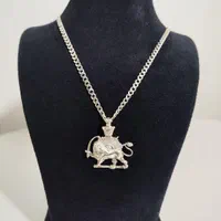 گردنبند نقره ۹۲۵ شیروخورشید