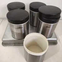 فروش تعدادی ظرف حبوبات استیل|ظروف سرو و پذیرایی|اهواز, زیتون کارمندی|دیوار