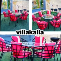 میز و صندلی باغی/صندلی کافه رستوران لوله سنگین مبل