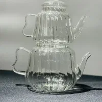 کتری قوری پیرکس شعله مستقیم کار وارداتی|قوری، کتری، قهوه‌ساز دستی|کرج, گلشهر|دیوار