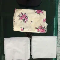 ملحفه گلدار و2 قواره14متر(10+4) تترون
