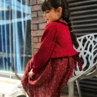 پیراهن بلند دخترانه ۷ تا ۱۳ سال