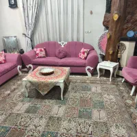 مبل ۹ نفره با سه عدد میز عسلی بزرگ و کوچک و صندلی|مبلمان خانگی و میز عسلی|اصفهان, شفق|دیوار
