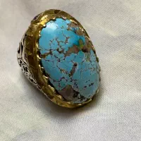 انگشتر فیروزه نیشابوری درشت قواره|جواهرات|اردبیل, |دیوار