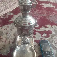 سماور ذغالی  برنجی دکوری کوچک