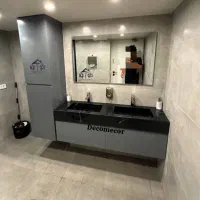 روشویی کابینتی دوکاسه روشویی سنگی دکومکور مدل توبا