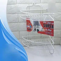 سه کُنجی حمام دو طبقه سفید