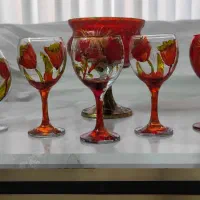 گلدان عتیقه ظرف پذیرایی برنجی