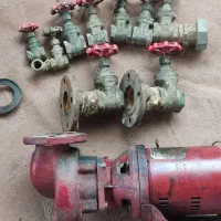 پمپ برگشت آب گرم+اتصالات وشیربرنجی