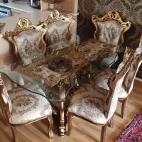 مبل نه نفره با ناهارخوری ۶ نفره