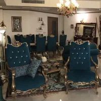 مبل ۷نفره ومیزناهارخوری ۸نفره ودوتاعسلی میزجلومبلی|مبلمان خانگی و میز عسلی|نوشهر, |دیوار
