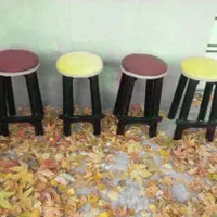 پاف چوبی صندلی اپنی چهار پایه چوبی اپن اوپن بار|صندلی و نیمکت|محمدشهر, محمدشهر|دیوار