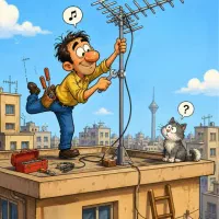 سیمانتن نصب کنترل سیم‌کشی آنتن حاجی ارزانی