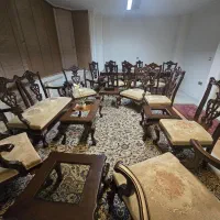 مبلمان ۸ نفره چپندل برندگالستین با نهارخوری|مبلمان خانگی و میز عسلی|تهران, سنائی|دیوار
