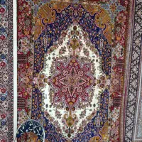 جفت فرش دستبافت طرح قشقایی کف ابریشم بافت خراسان