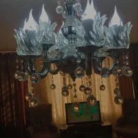 دو عدد لوستر دوازده شاخه رنگ ثابت چهار میلیون و500