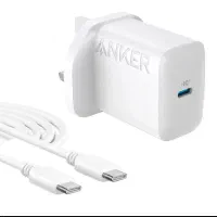 شارژر دیواری انکر 20w آکبند+کابل تایپ سی