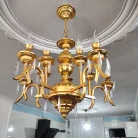 لوستر سقفی آب طلا دار