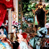 تابلو فرش ماشینی نومهمانی ۹۰در ۱۲۰