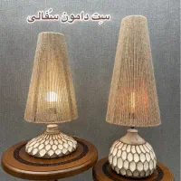 آباژور رومیزی تمام چوب|چراغ خواب و آباژور|تهران, شوش (باغ آذری)|دیوار