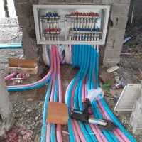 لوله کشی اب گاز شوفاژ موتور خانه