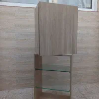 مجموعه ۱۱ کمد و قفسه چوبی mdf ویترین اداری و مغازه