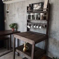 مینی بار بارخانگی میز دست ساز میز دستگاه قهوه ساز