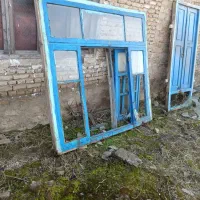 در و پنجره چوبی قدیمی بدون ایراد درب قدیمی