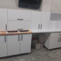 کابینت چوبی (ام دی اف) و فلزی و بدنه فلز درب چوبی