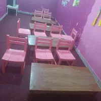 فروش صندلی دانش آموزی و مهد کودک دست دوم در حد نو