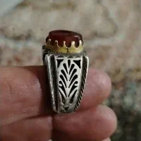فروش انگشتر نقره با نگین عقیق