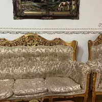 مبل سلطنتی ۸ نفره|مبلمان خانگی و میز عسلی|خمام, |دیوار