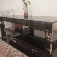 میز تلویزیون شیشه ای