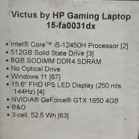 لپ تاپ hp victus گیمینگ|رایانه همراه|اردبیل, |دیوار