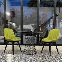 (صندلی مخمل پایه خرچنگی)