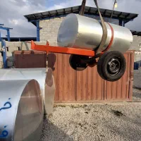 فروش انواع تانکر و مخزن گالوانیزه چرخدار|ماشین‌آلات صنعتی|بروجن, |دیوار