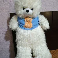 عروسک خرسی سفید بامزه|اسباببازی بچه|اندیشه, اندیشه فاز ۱|دیوار