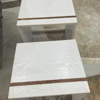 میز جلو مبلی و دو عدد عسلی|مبلمان خانگی و میز عسلی|شلمان, |دیوار