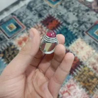 انگشتر یاقوت نقره