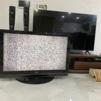 تلوزیون ۴۷ ال جی اصل با باندو سینما خانگی سالم