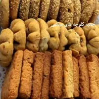 کلوچه اصیل،خرماگردویی ویژه،لوزی پرزیره وپر کنجد|خوردنی و آشامیدنی|کرج, شاهین‌ویلا|دیوار