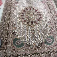 یک جفت فرش ماشینی ابریشم|فرش|کرمان, |دیوار